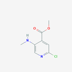 molecular formula C8H9ClN2O2 B1426723 Methyl 2-chloro-5-(methylamino)isonicotinate CAS No. 1034131-90-2