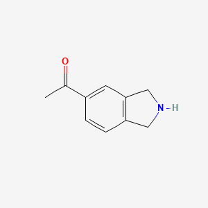 molecular formula C10H11NO B1426726 1-(Isoindolin-5-yl)ethanone CAS No. 905274-46-6