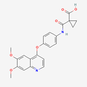 1-[4-(6,7-Dimethoxy-quinolin-4-yloxy)-phenylcarbamoyl]-cyclopropanecarboxylic acid