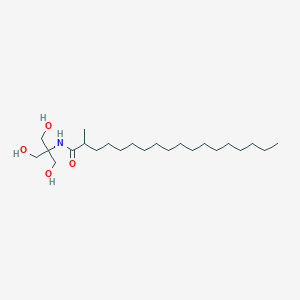 molecular formula C23H47NO4 B14267290 N-[1,3-Dihydroxy-2-(hydroxymethyl)propan-2-YL]-2-methyloctadecanamide CAS No. 137837-46-8