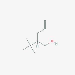 molecular formula C9H18O B14267305 2-tert-Butylpent-4-en-1-ol CAS No. 132621-51-3
