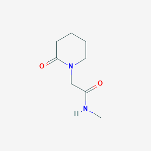 molecular formula C8H14N2O2 B14267319 N-Methyl-2-(2-oxopiperidin-1-yl)acetamide CAS No. 136228-20-1