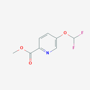 molecular formula C8H7F2NO3 B1426732 Methyl 5-(difluoromethoxy)picolinate CAS No. 1174323-35-3