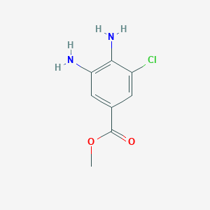 molecular formula C8H9ClN2O2 B1426735 Methyl 3,4-diamino-5-chlorobenzoate CAS No. 863886-05-9