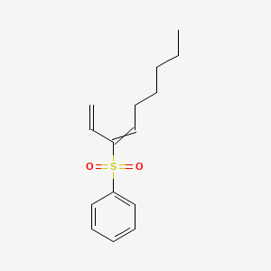 molecular formula C15H20O2S B14267377 (Nona-1,3-diene-3-sulfonyl)benzene CAS No. 136339-28-1