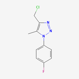 4-(chloromethyl)-1-(4-fluorophenyl)-5-methyl-1H-1,2,3-triazole