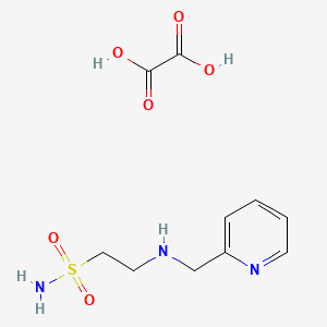 2-[(Pyridin-2-ylmethyl)amino]ethanesulfonamide oxalate