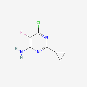 6-Chloro-2-cyclopropyl-5-fluoropyrimidin-4-amine