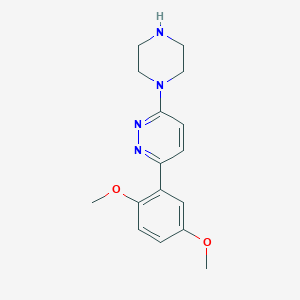 3-(2,5-Dimethoxyphenyl)-6-piperazin-1-ylpyridazine