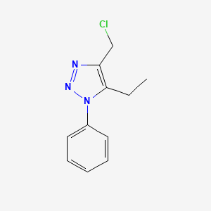 4-(chloromethyl)-5-ethyl-1-phenyl-1H-1,2,3-triazole