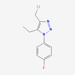 4-(chloromethyl)-5-ethyl-1-(4-fluorophenyl)-1H-1,2,3-triazole