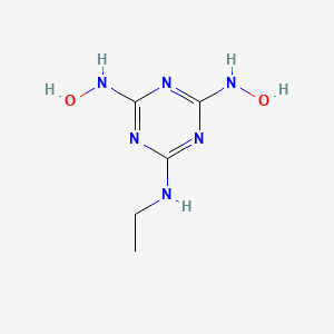 molecular formula C5H10N6O2 B14267463 N~2~-Ethyl-N~4~,N~6~-dihydroxy-1,3,5-triazine-2,4,6-triamine CAS No. 182004-94-0