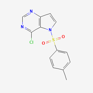 molecular formula C13H10ClN3O2S B1426747 4-Chloro-5-tosyl-5H-pyrrolo[3,2-d]pyrimidine CAS No. 1311275-32-7