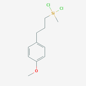 molecular formula C11H16Cl2OSi B142675 3-(4-Methoxyphenyl)propylmethyldichlorosilane CAS No. 134438-26-9