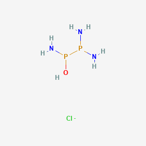 molecular formula ClH7N3OP2- B14267510 Diaminophosphanylphosphonamidous acid;chloride CAS No. 159100-39-7