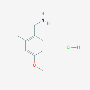molecular formula C9H14ClNO B1426752 (4-Methoxy-2-methylbenzyl)amine hydrochloride CAS No. 856627-60-6