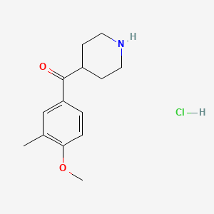 4-(4-Methoxy-3-methylbenzoyl)piperidine hydrochloride