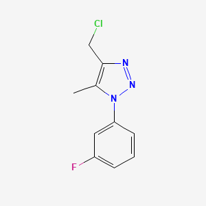 4-(chloromethyl)-1-(3-fluorophenyl)-5-methyl-1H-1,2,3-triazole