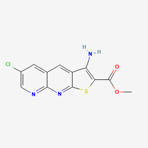 Methyl 3-amino-6-chlorothieno[2,3-b]1,8-naphthyridine-2-carboxylate
