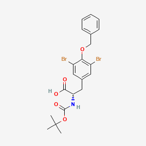 (2S)-3-[3,5-Dibromo-4-(phenylmethoxy)phenyl]-2-[(tert-butoxy)carbonylamino]propanoic acid