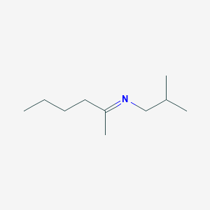 molecular formula C10H21N B14267625 (2E)-N-(2-Methylpropyl)hexan-2-imine CAS No. 137626-20-1
