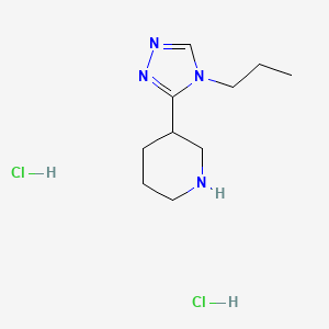 3-(4-propyl-4H-1,2,4-triazol-3-yl)piperidine dihydrochloride