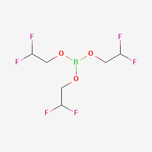 molecular formula C6H9BF6O3 B1426767 Tris(2,2-difluoroethyl)borate CAS No. 1396338-09-2