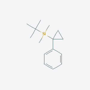 molecular formula C15H24Si B14267683 tert-Butyl(dimethyl)(1-phenylcyclopropyl)silane CAS No. 132513-46-3