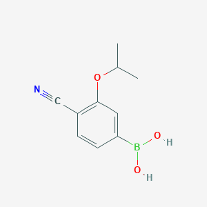 molecular formula C10H12BNO3 B1426771 4-Cyano-3-isopropoxyphenylboronic acid CAS No. 2096339-85-2