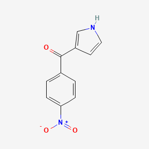 molecular formula C11H8N2O3 B14267712 Methanone, (4-nitrophenyl)-1H-pyrrol-3-yl- CAS No. 137025-12-8
