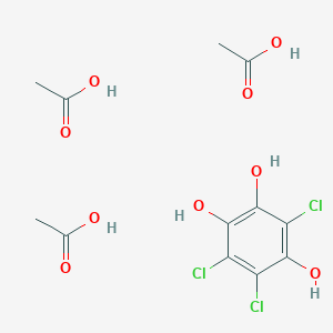 molecular formula C12H15Cl3O9 B14267741 Acetic acid;3,5,6-trichlorobenzene-1,2,4-triol CAS No. 188729-33-1