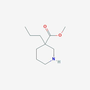 molecular formula C10H19NO2 B1426778 Methyl 3-propylpiperidine-3-carboxylate CAS No. 1306739-42-3