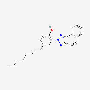 molecular formula C24H27N3O B14267782 2-(2H-Naphtho[1,2-d][1,2,3]triazol-2-yl)-4-octylphenol CAS No. 138615-32-4