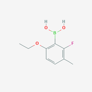 molecular formula C9H12BFO3 B1426784 6-Ethoxy-2-fluoro-3-methylphenylboronic acid CAS No. 1451391-66-4
