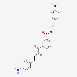 molecular formula C24H26N4O2 B14267840 N~1~,N~3~-Bis[2-(4-aminophenyl)ethyl]benzene-1,3-dicarboxamide CAS No. 139062-05-8