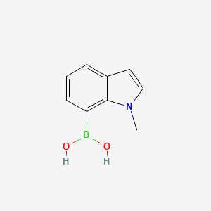 molecular formula C9H10BNO2 B1426786 1-Methylindole-7-boronic acid CAS No. 1443380-07-1