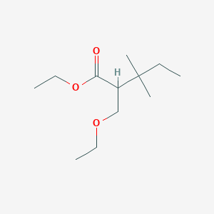 molecular formula C12H24O3 B14267869 Ethyl 2-(ethoxymethyl)-3,3-dimethylpentanoate CAS No. 131837-14-4