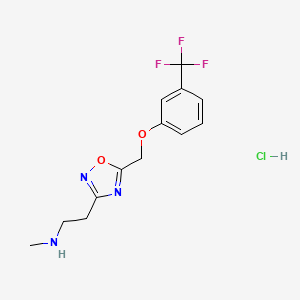 N-methyl-2-(5-{[3-(trifluoromethyl)phenoxy]methyl}-1,2,4-oxadiazol-3-yl)ethanamine hydrochloride