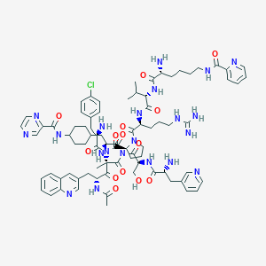 molecular formula C79H102ClN21O14 B142679 Qcpppvapa CAS No. 138111-67-8