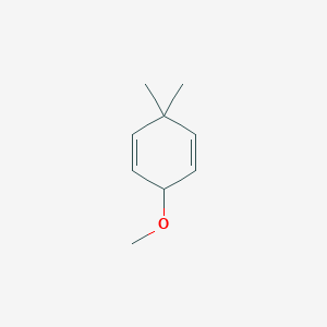molecular formula C9H14O B14267945 6-Methoxy-3,3-dimethylcyclohexa-1,4-diene CAS No. 133649-82-8