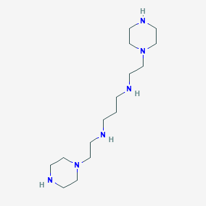molecular formula C15H34N6 B14267986 N~1~,N~3~-Bis[2-(piperazin-1-yl)ethyl]propane-1,3-diamine CAS No. 133989-26-1