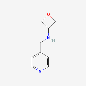 molecular formula C9H12N2O B1426801 N-(pyridin-4-ylmethyl)oxetan-3-amine CAS No. 1340575-55-4