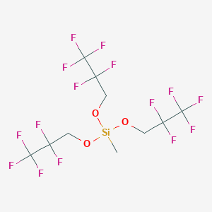 molecular formula C10H9F15O3Si B14268060 Methyltris(2,2,3,3,3-pentafluoropropoxy)silane CAS No. 169155-40-2