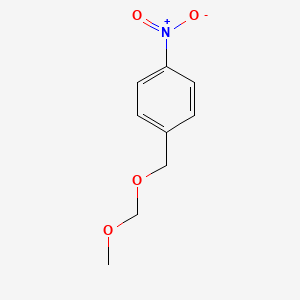 molecular formula C9H11NO4 B14268063 Benzene, 1-[(methoxymethoxy)methyl]-4-nitro- CAS No. 139884-17-6
