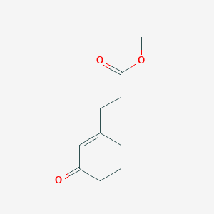 molecular formula C10H14O3 B14268084 Methyl 3-(3-oxocyclohex-1-en-1-yl)propanoate CAS No. 130895-13-5