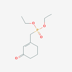 molecular formula C11H19O4P B14268095 Phosphonic acid, [(3-oxo-1-cyclohexen-1-yl)methyl]-, diethyl ester CAS No. 134891-99-9