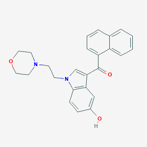 molecular formula C25H24N2O3 B142681 JWH 200 5-hydroxyindole metabolite CAS No. 133438-72-9
