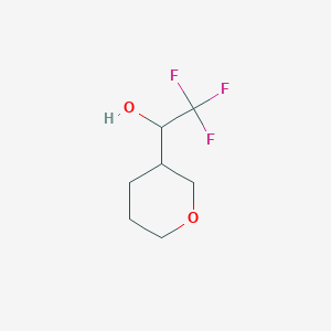 molecular formula C7H11F3O2 B1426810 2,2,2-Trifluoro-1-(oxan-3-yl)ethan-1-ol CAS No. 1342709-61-8