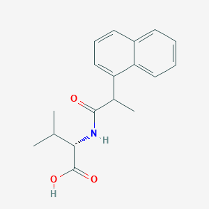 molecular formula C18H21NO3 B14268108 N-[2-(Naphthalen-1-yl)propanoyl]-L-valine CAS No. 184482-57-3