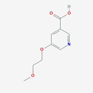 molecular formula C9H11NO4 B1426811 5-(2-Methoxyethoxy)pyridine-3-carboxylic acid CAS No. 1343658-77-4